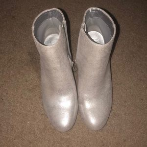 Silver booties